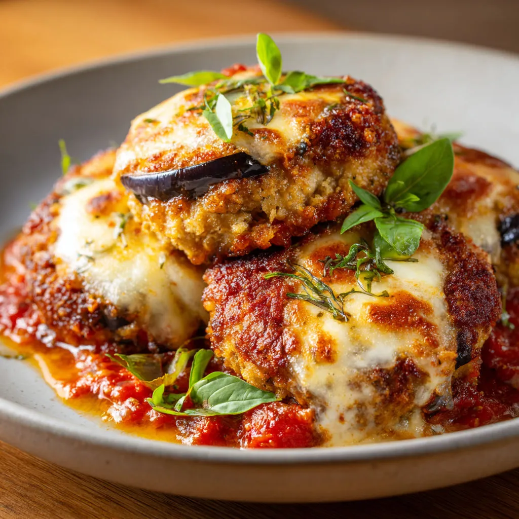 Des pâtes au fromage et aux herbes servies sur une belle assiette en faïence.