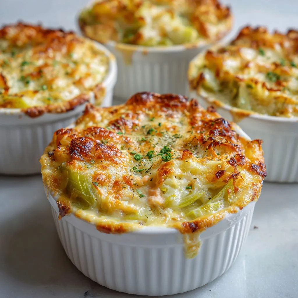 Un grand plat de tarte brocoli-fromage servi dans un bol transparent.