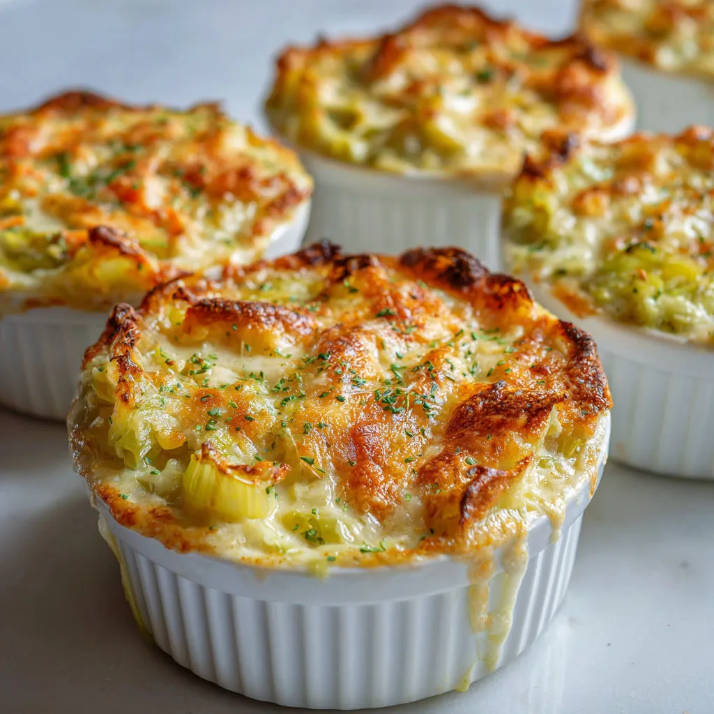 Tarte brocoli-fromage dans une assiette blanche.