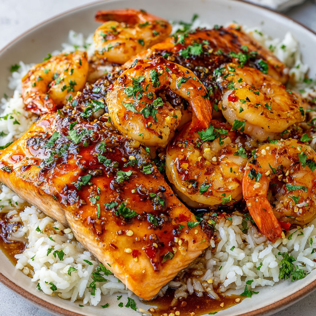 Un filet de poisson rôti avec légumes verts, herbes fraîches et une portion de riz tout simple.