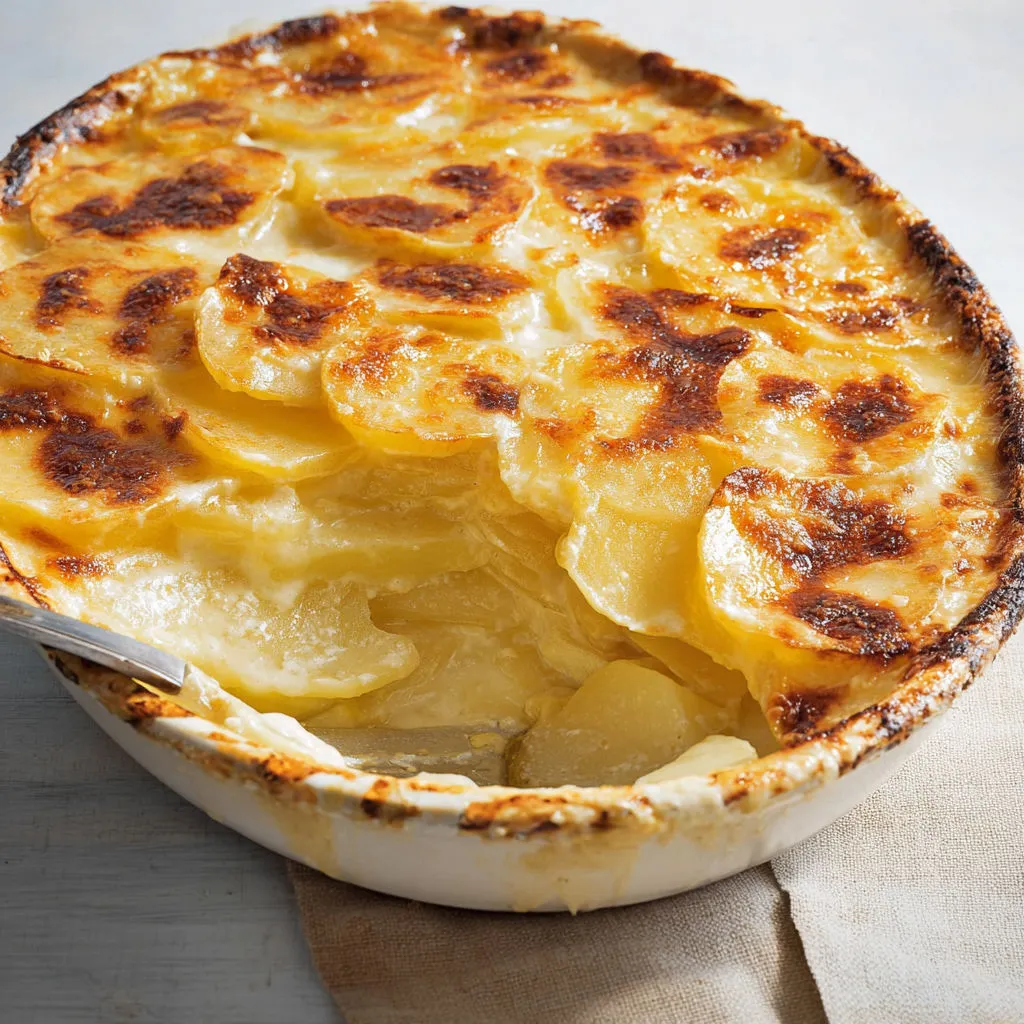 Une délicieuse tarte aux pommes dorée et croustillante, garnie de compote et de pommes fondantes, servie dans un bol en terre cuite.