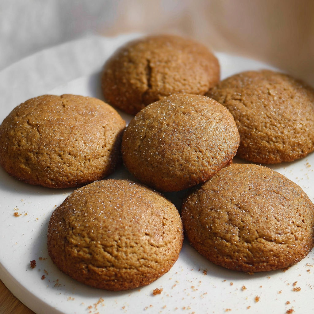Plateau avec des biscuits fondants bananes et mélasse.