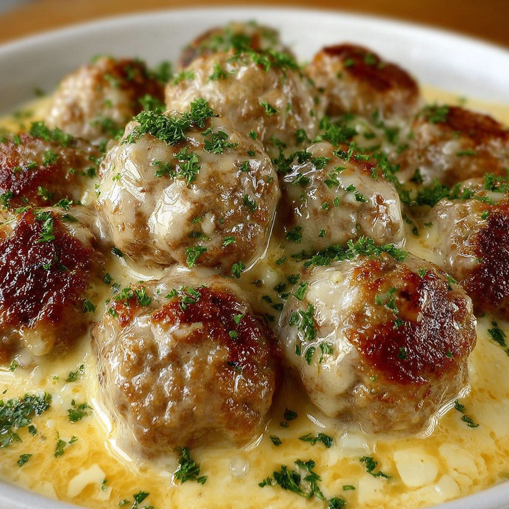Boulettes croustillantes avec beurre ail, à la fois savoureux et gourmand.