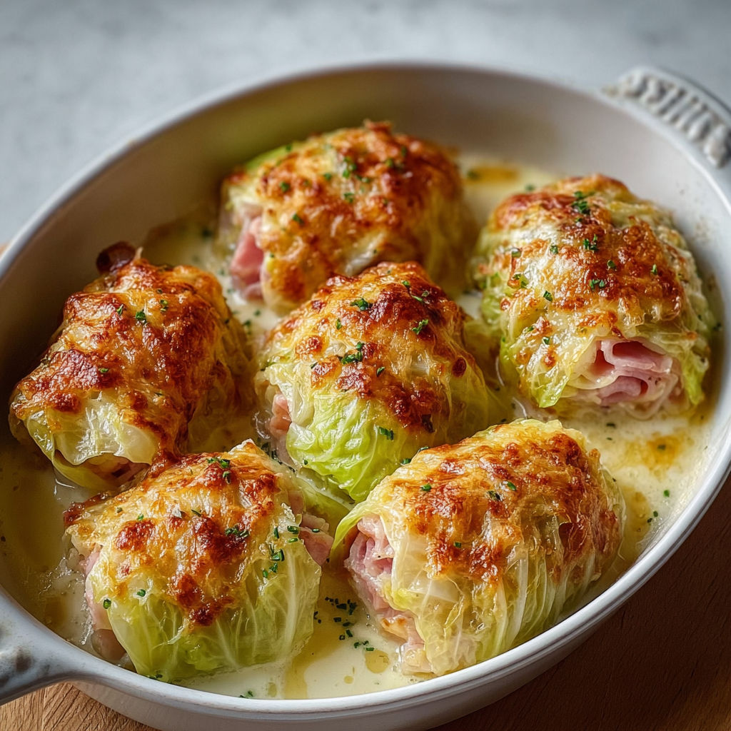 Choux garnis fromage et jambon