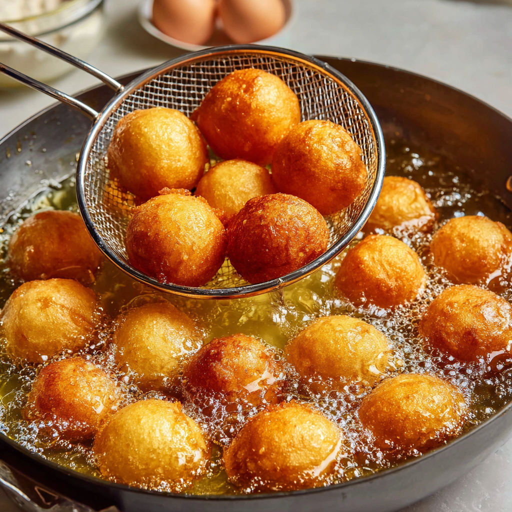 Beignets tout moelleux, parfumés au citron et dorés à la perfection.