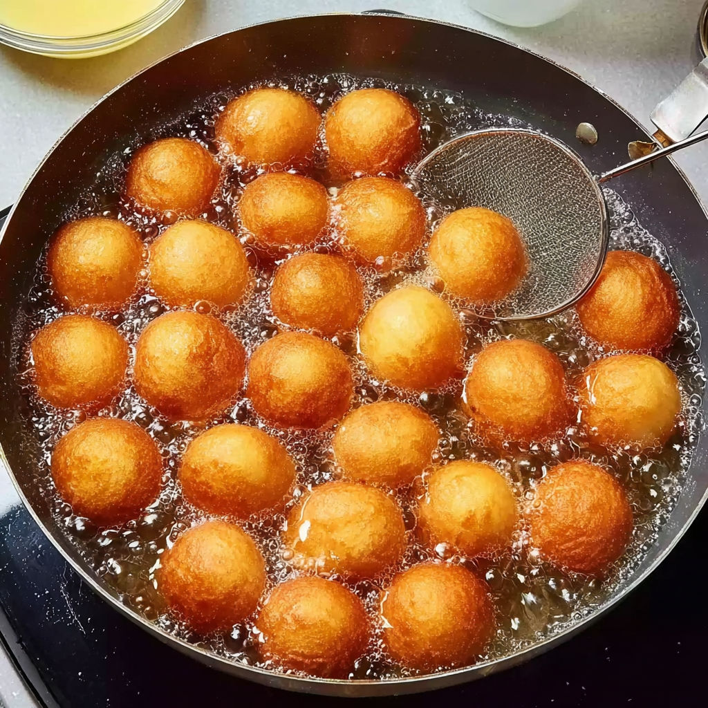 Beignets tout gonflés, tout moelleux, avec une note de citron – c’est la fête à chaque bouchée.