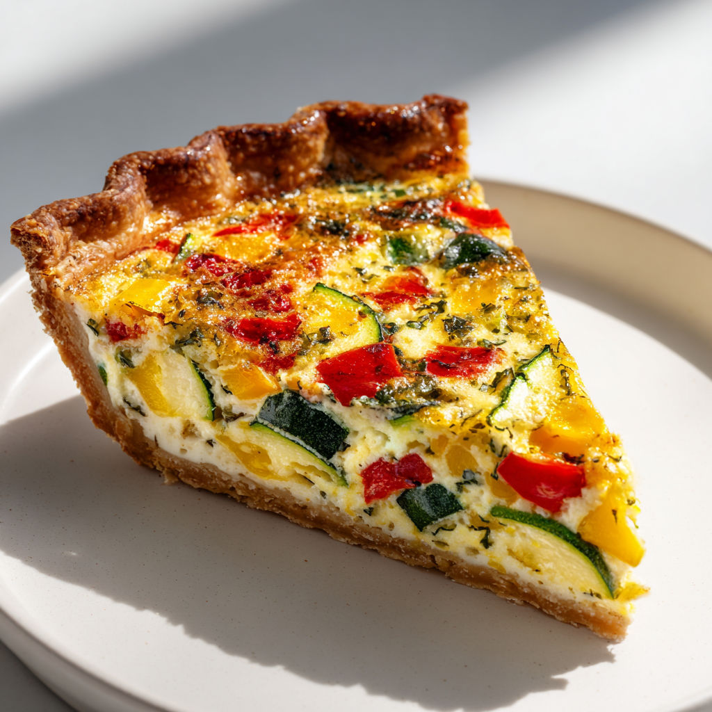 Tarte estivale courgettes tomates