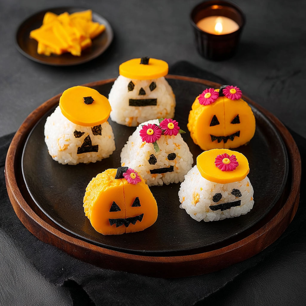 Onigiris Monstres Halloween - Boules de Riz Thon Mimolette