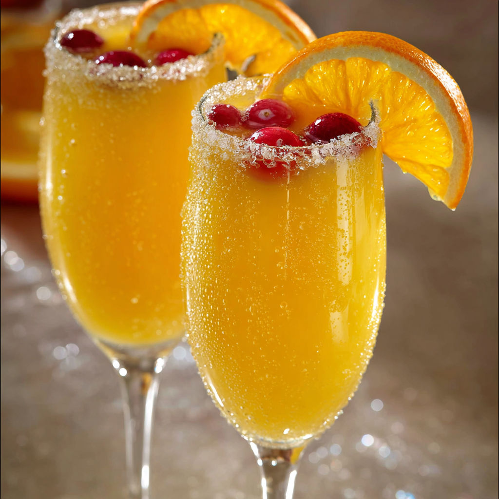 Verres de punch festif maison garnis de fruits rouges et d'agrumes.