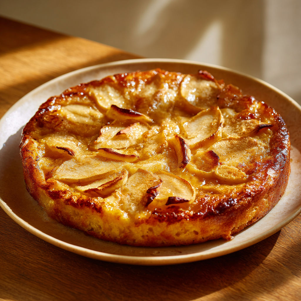 Gâteau Pommes à la Poêle : ultra moelleux et fondant.