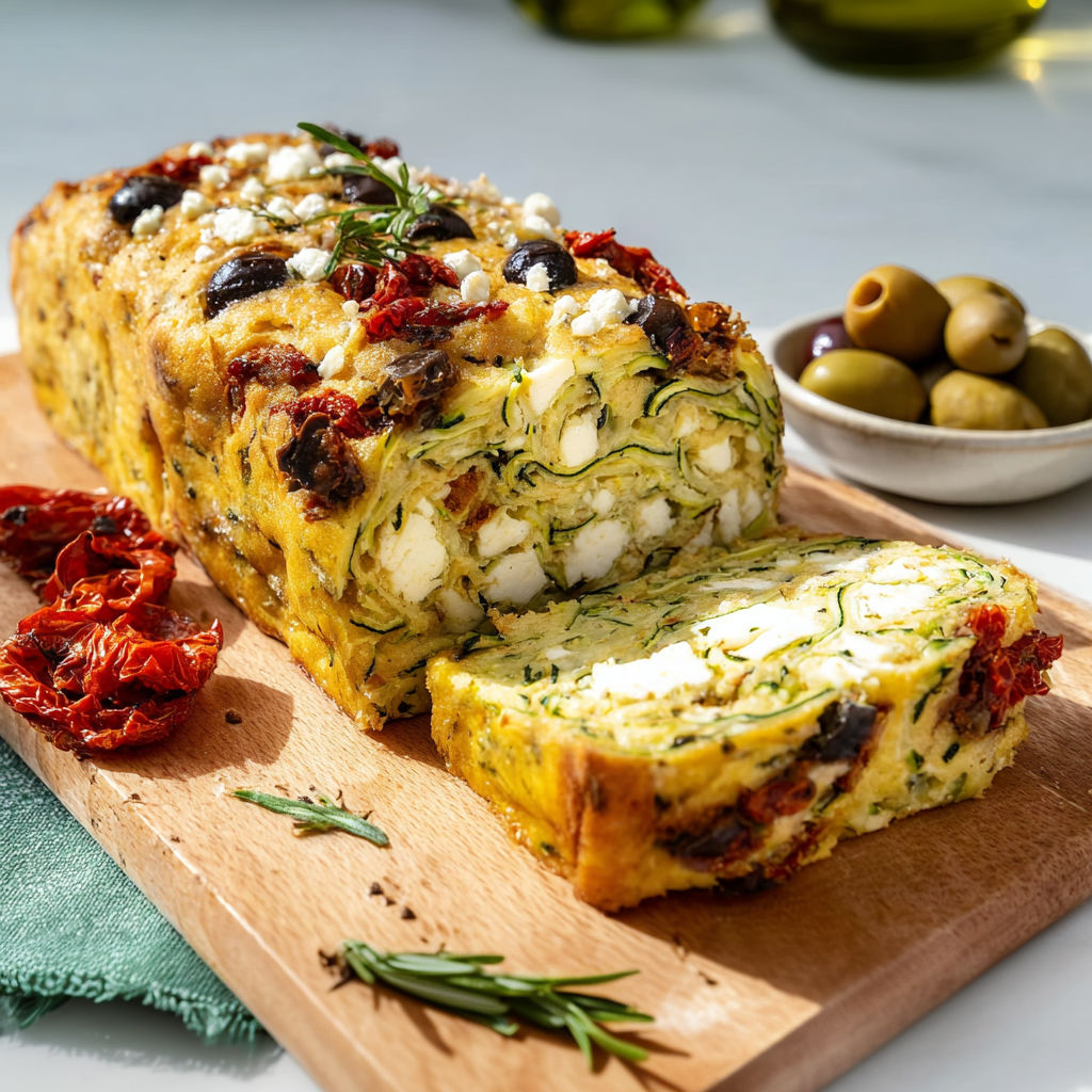 Cake aux courgettes tout doux et plein de couleurs