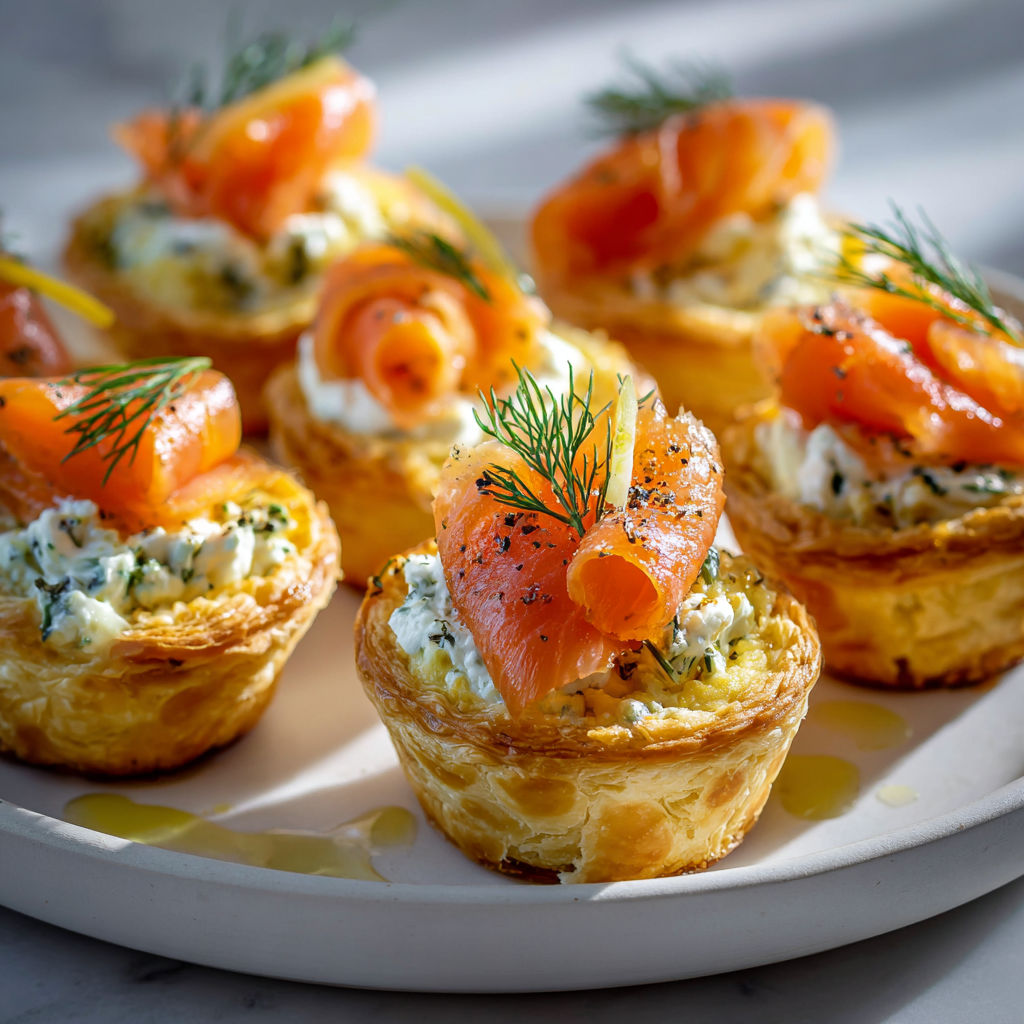 Bouchées au saumon fumé et fromage frais, à l’apéro.