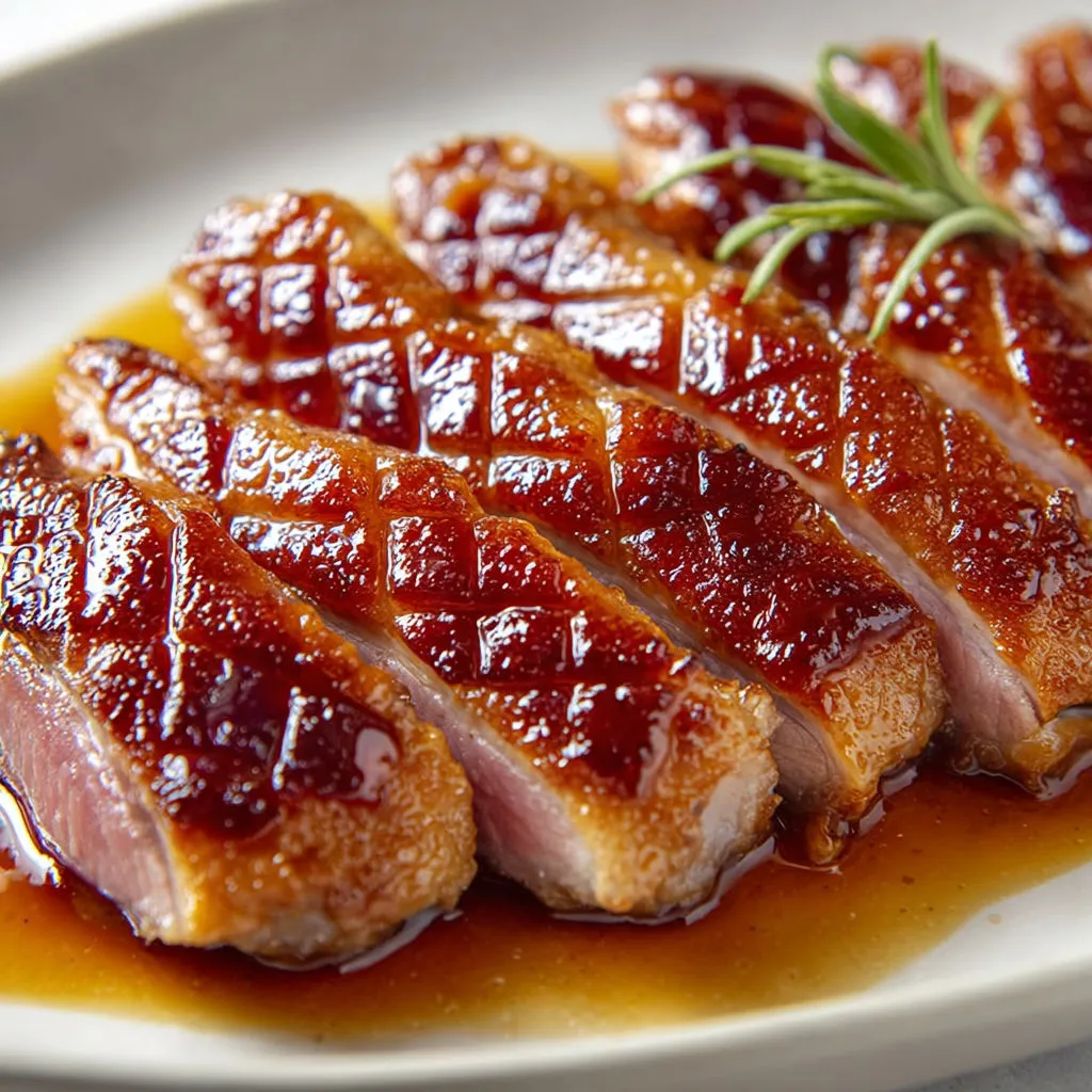 Canard Doré Sauce Miel Balsamique.