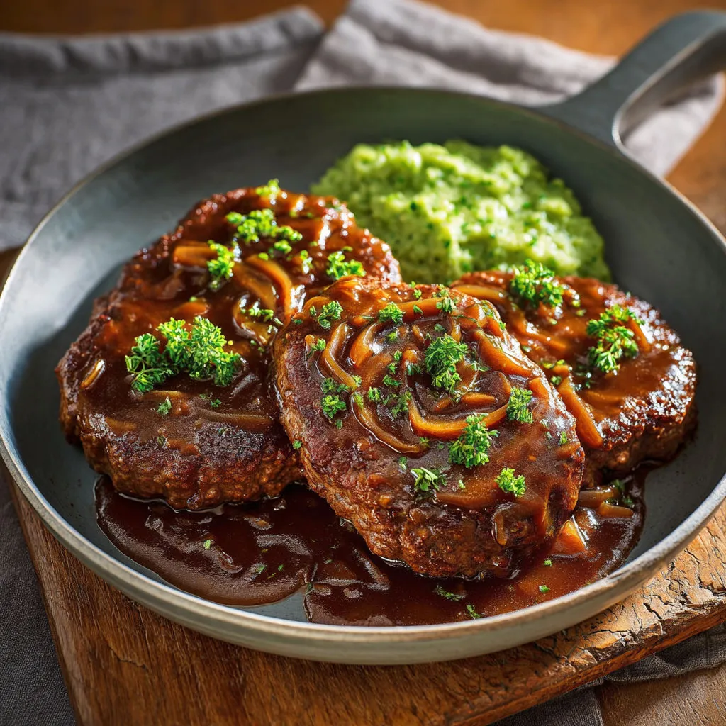 Steak Haché Gourmand Marsala et Gremolata Légumes.