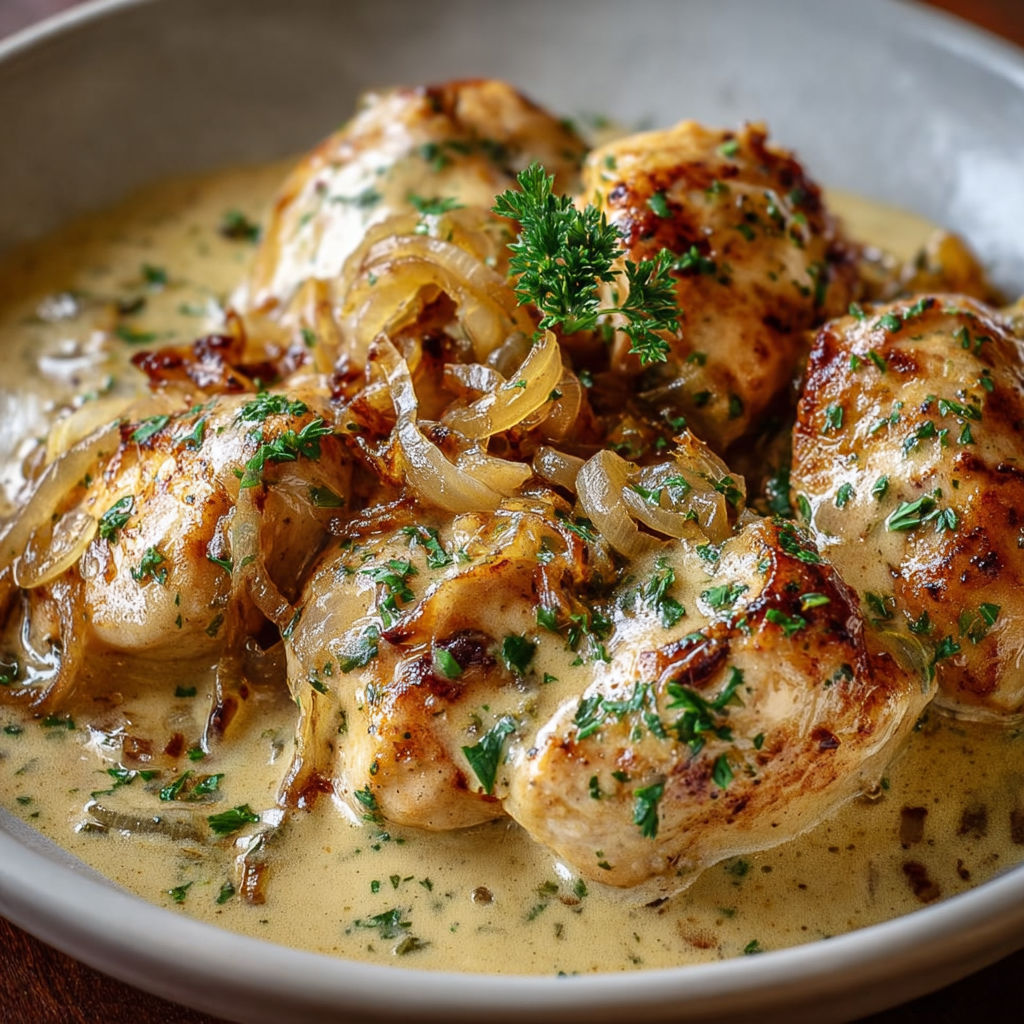 Aiguillettes dorées sauce bière-crème bien crémeuse.