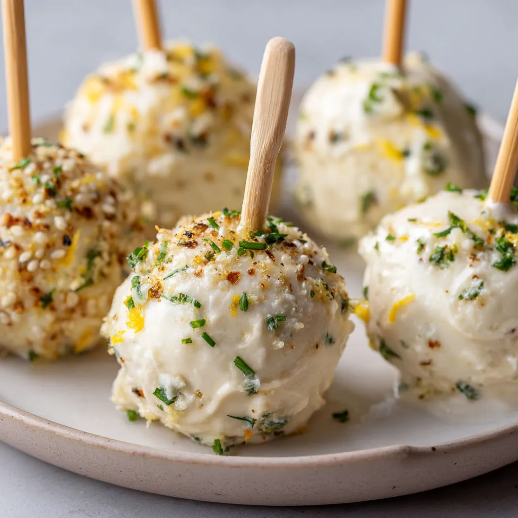 Cake pops salés thon fromage frais citron.
