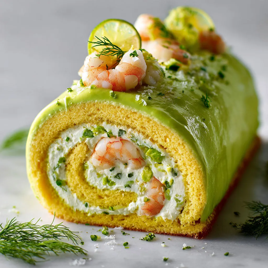 Roulé ultra frais crevettes avocat citron vert.