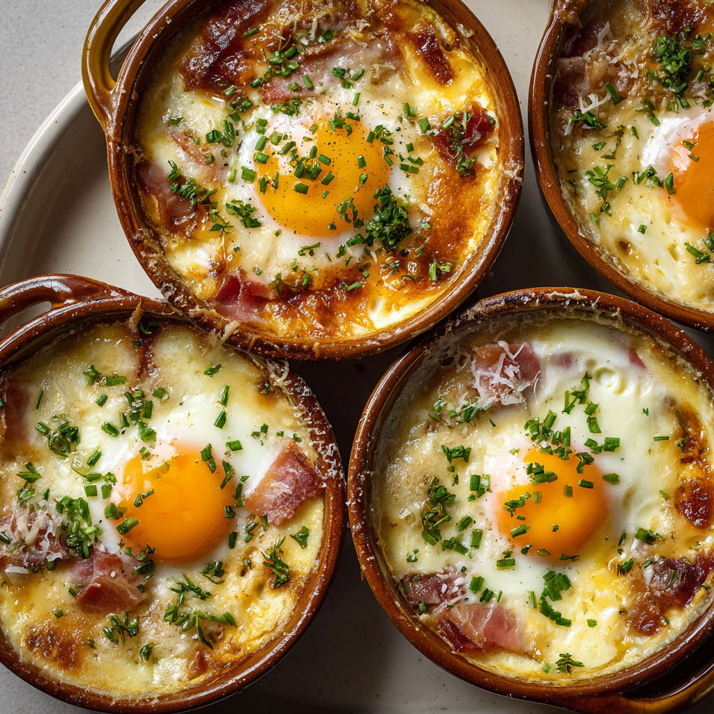 Des ramequins d'œufs cocotte inspirés par Laurent Mariotte.