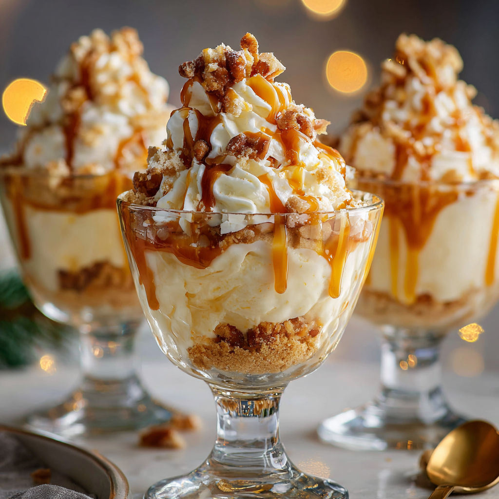 Sundae caramel de Noël super décadent.
