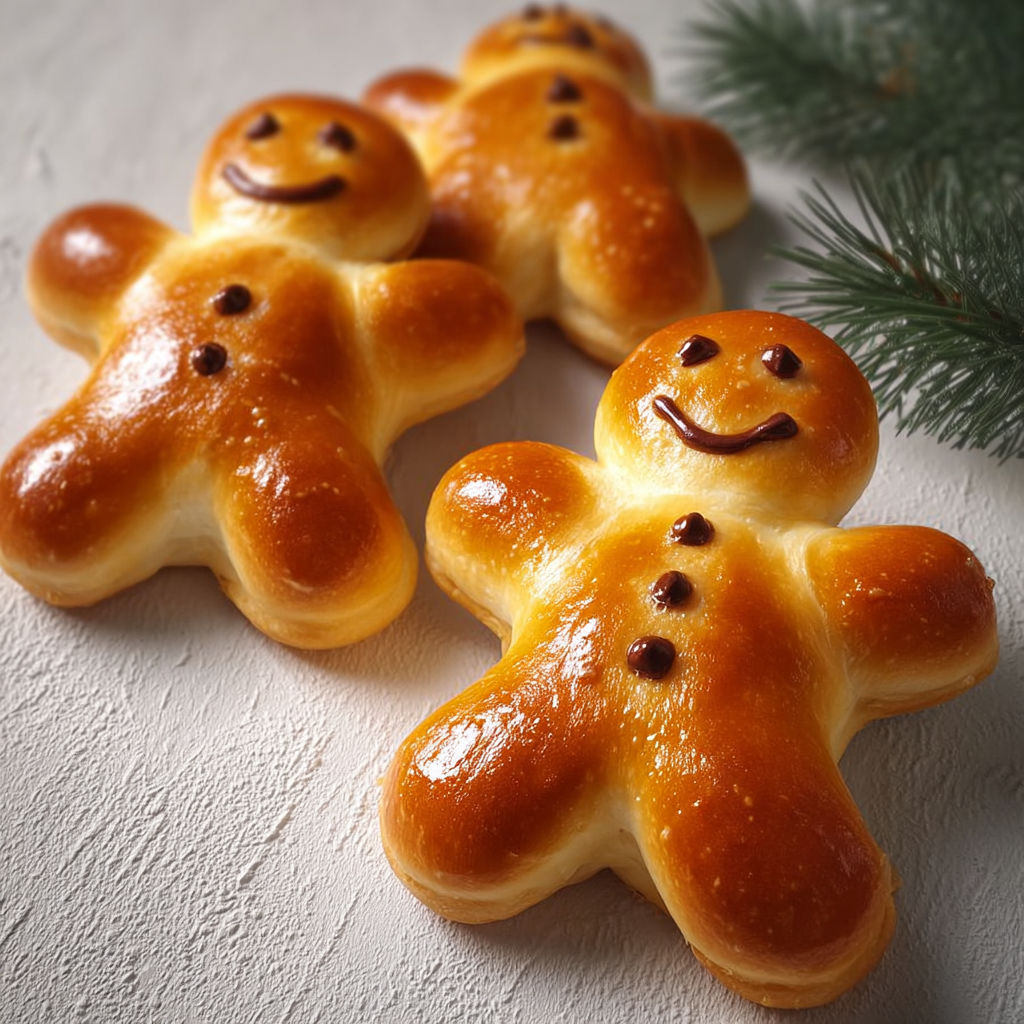 Manalas de Noël bien dorés et tout moelleux à l’alsacienne.