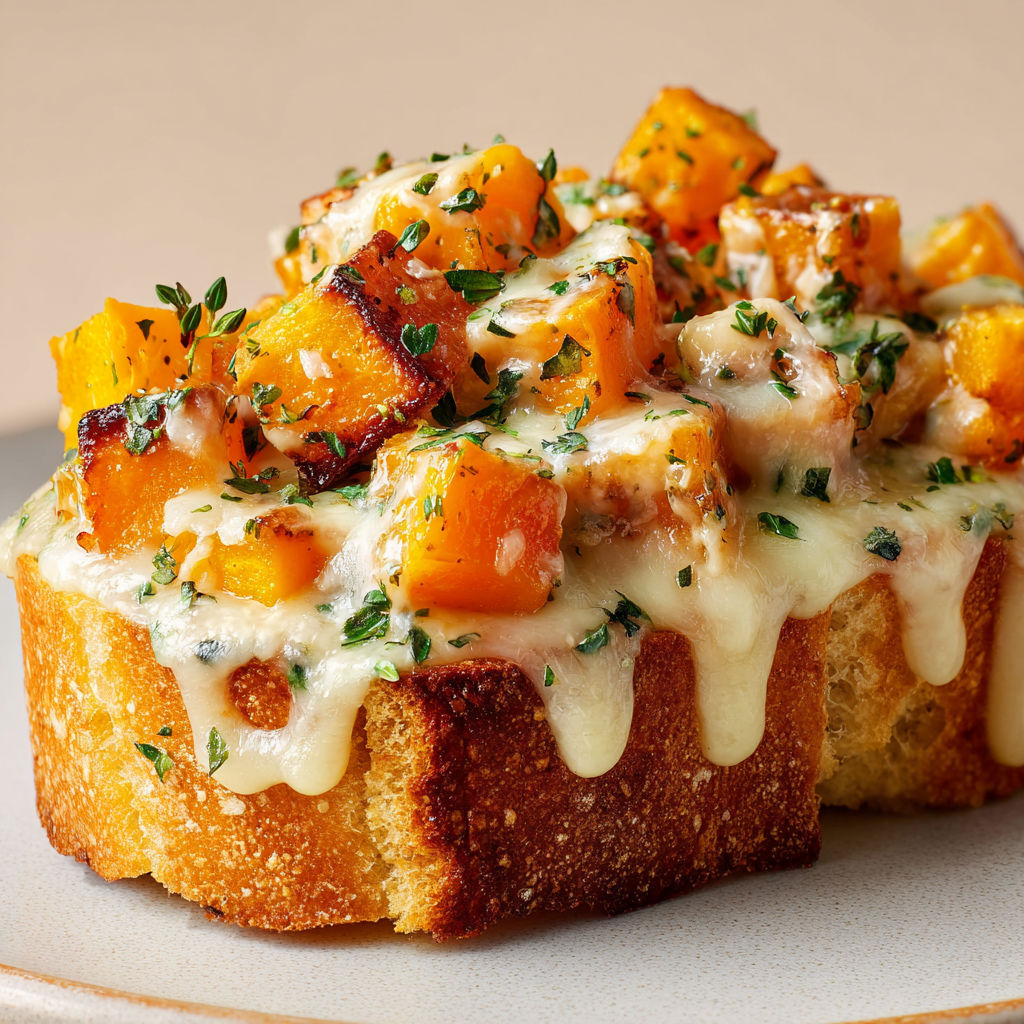 Gratin ail Butternut et Comté – Tartines fondantes et dorées pour Noël.