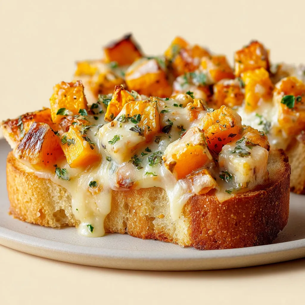 Baguette Gourmande Courge et Comté Gratiné.