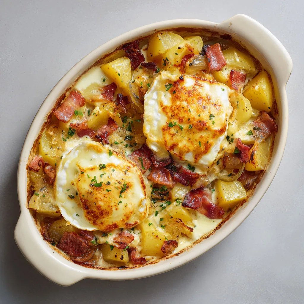 Gratin montagnard et réconfortant, parfait dès les premiers froids.