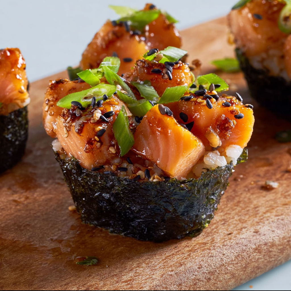 Mini-Cups Gourmands Saumon et Nappage Sucré-Salé.