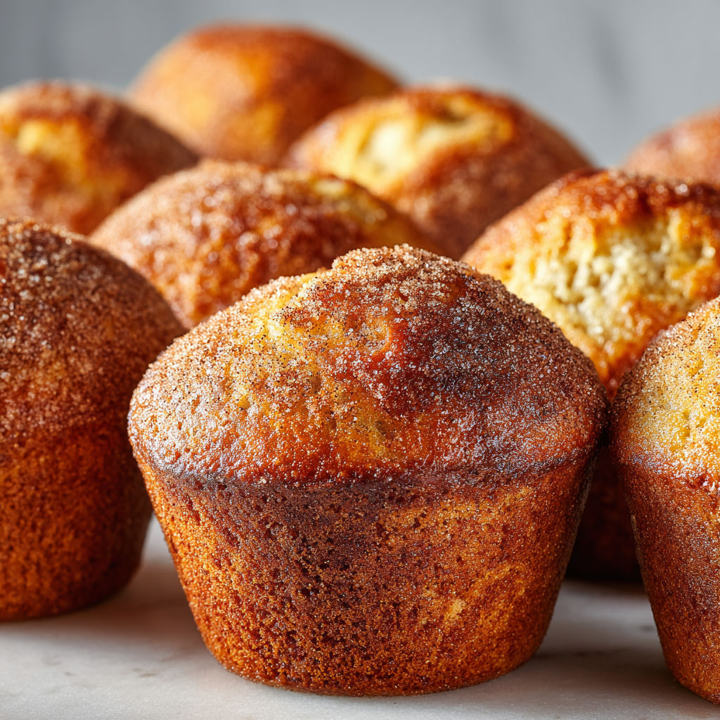 Muffins Douillets Cannelle Texture Moelleuse.