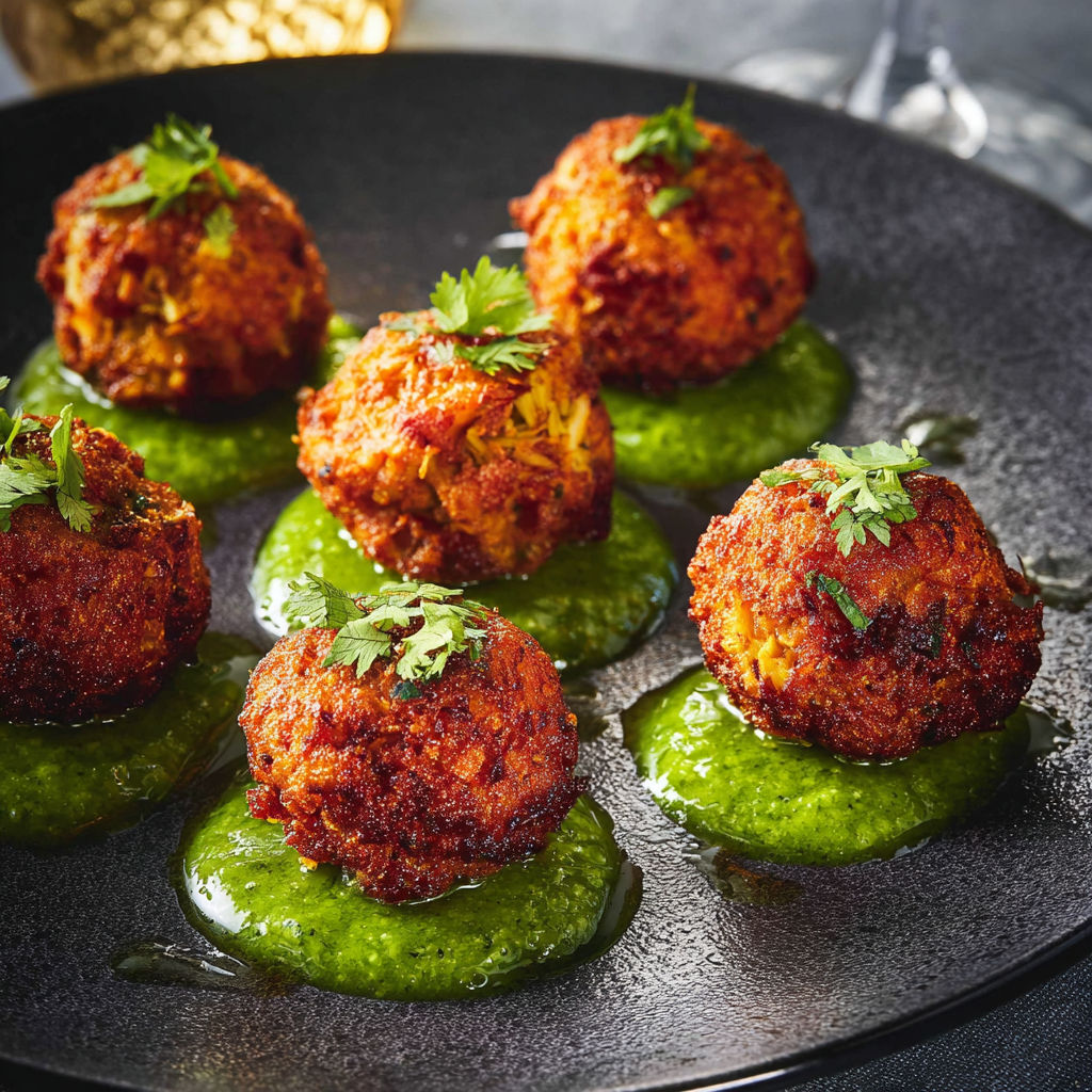 Petits beignets de thon et artichauts, croustillants et fondants.