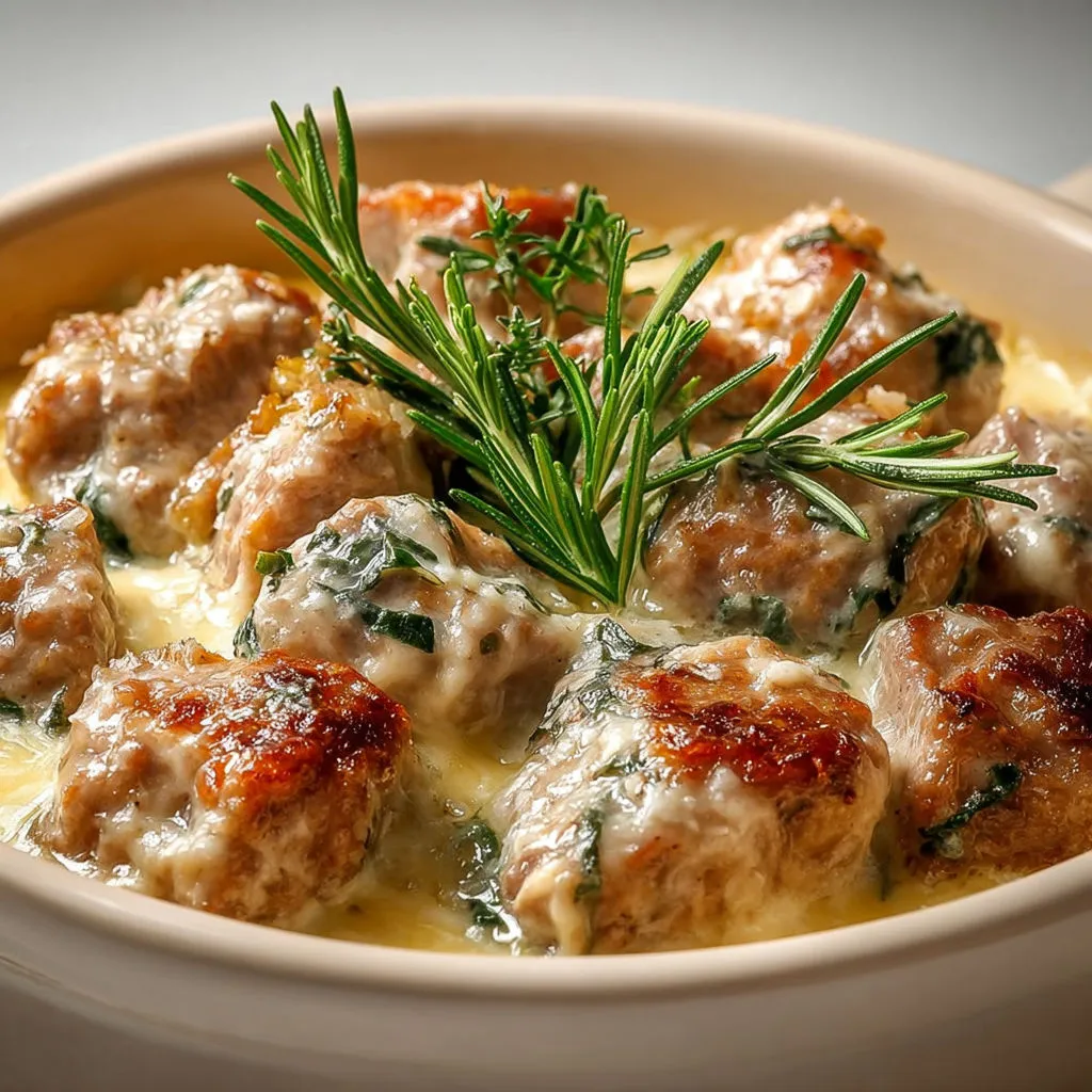 Veau ultra fondant au parmesan et herbes fraîches.