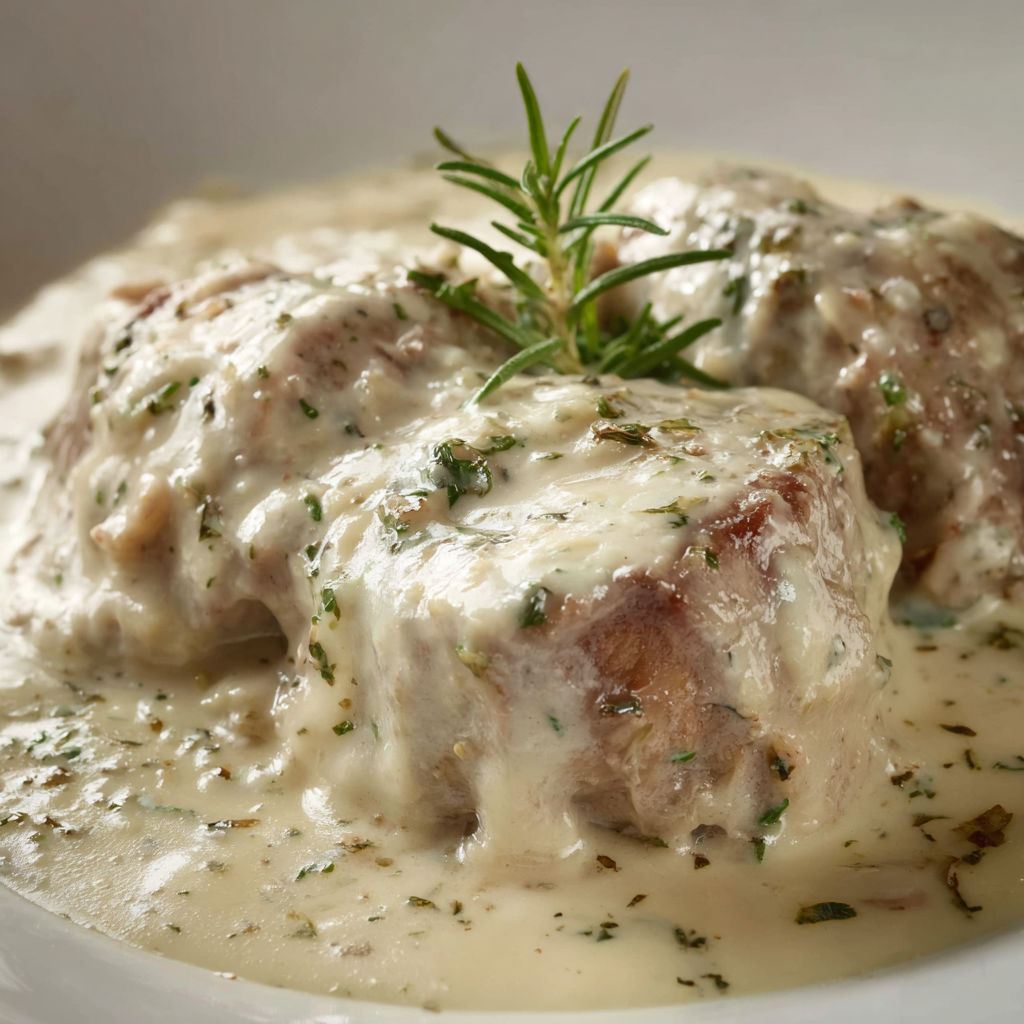 Délicieux tournedos avec une sauce légère à la crème, mijotés doucement en cocotte.