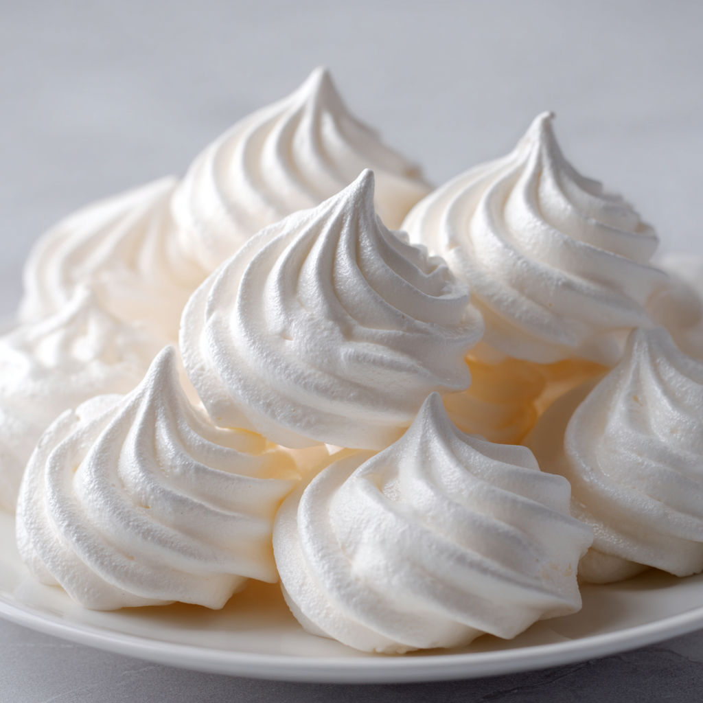Meringue légère et blanche au croquant parfait.