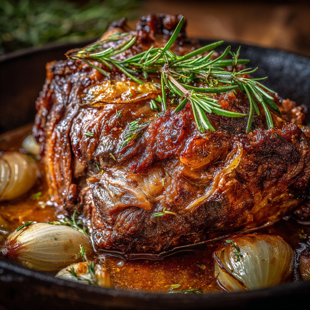 Gigot d’agneau hyper tendre classique français.