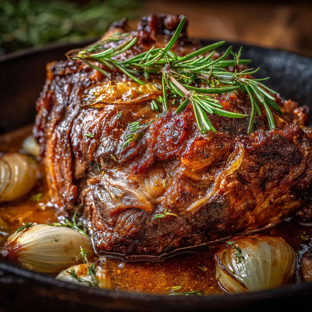 Gigot d’agneau hyper tendre classique français.