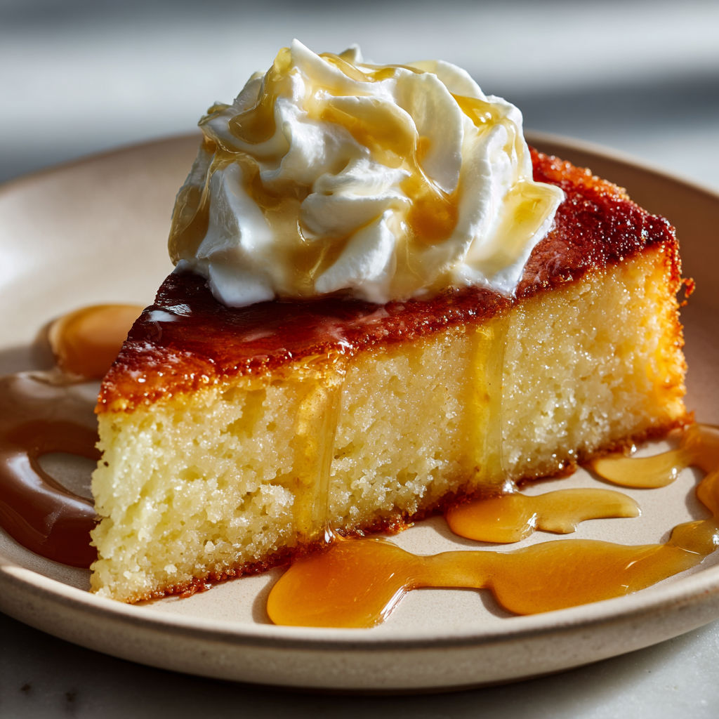 Gâteau de semoule ultra moelleux et réconfort d’enfance garanti.