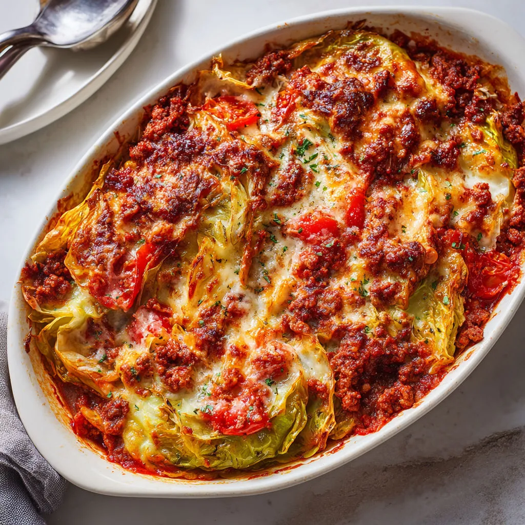 Chou à la méditerranéenne gratiné, simplissime et généreux pour cuire au four.