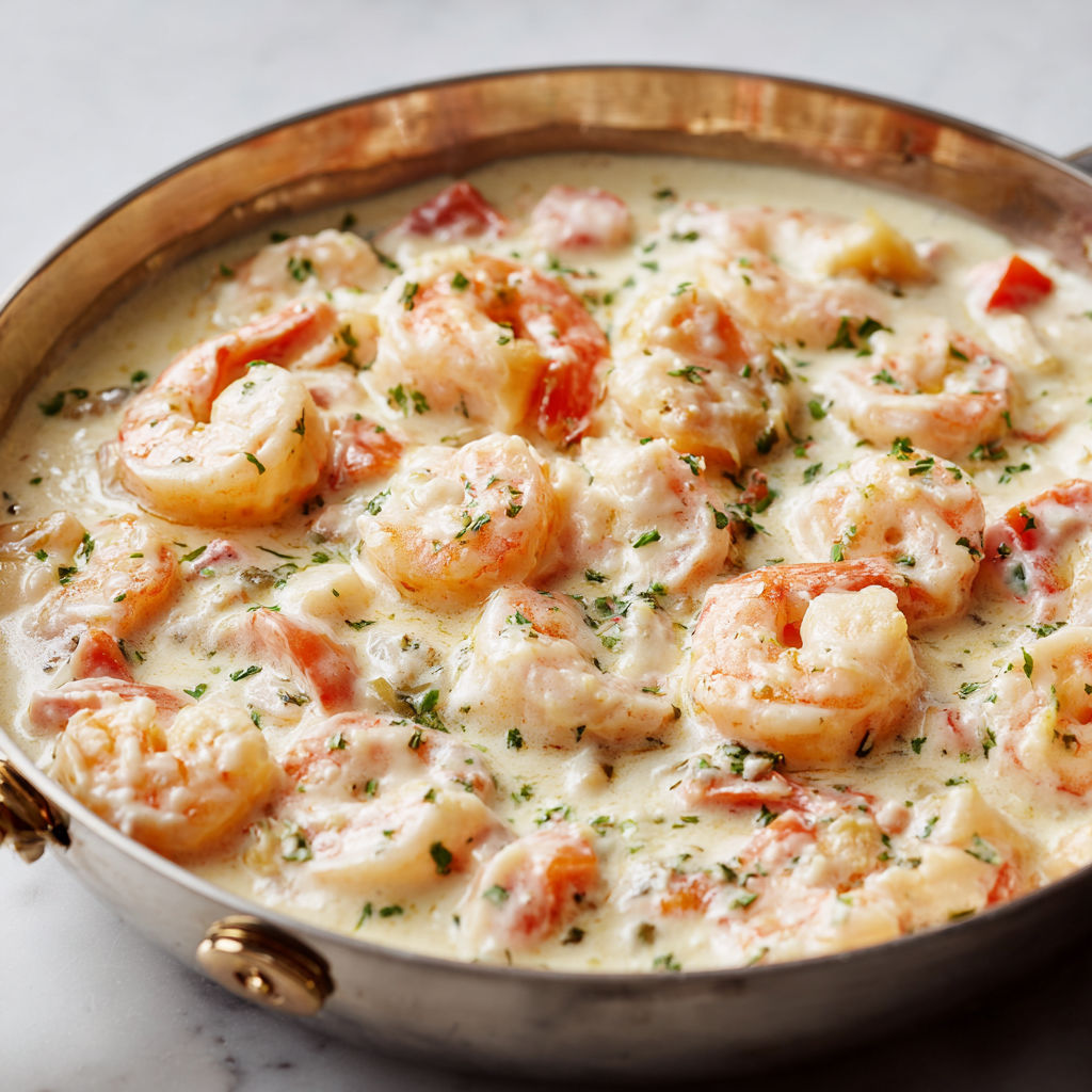 Blanquette de crevettes onctueuse et facile avec un goût de vin blanc.