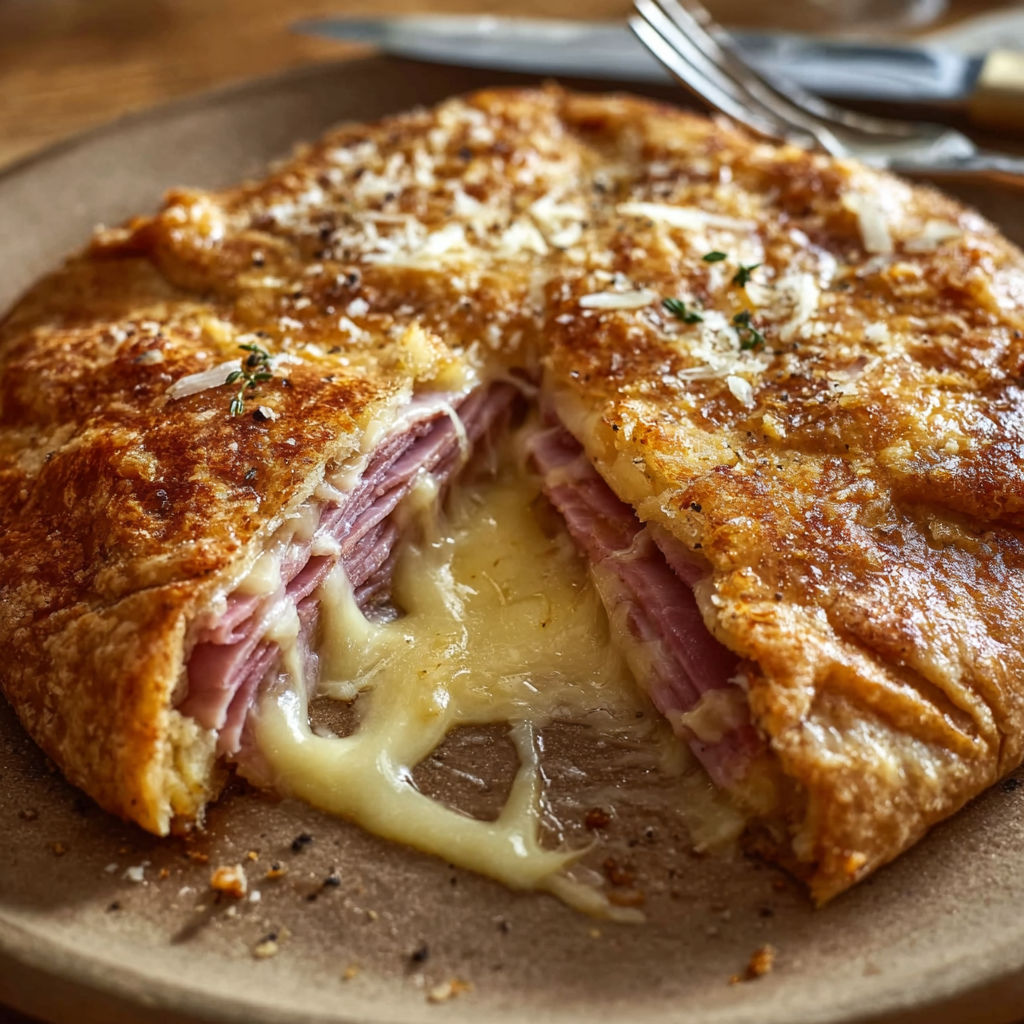 Galette Sarrasin Express, Fromage Coulant et Jambon Doré.