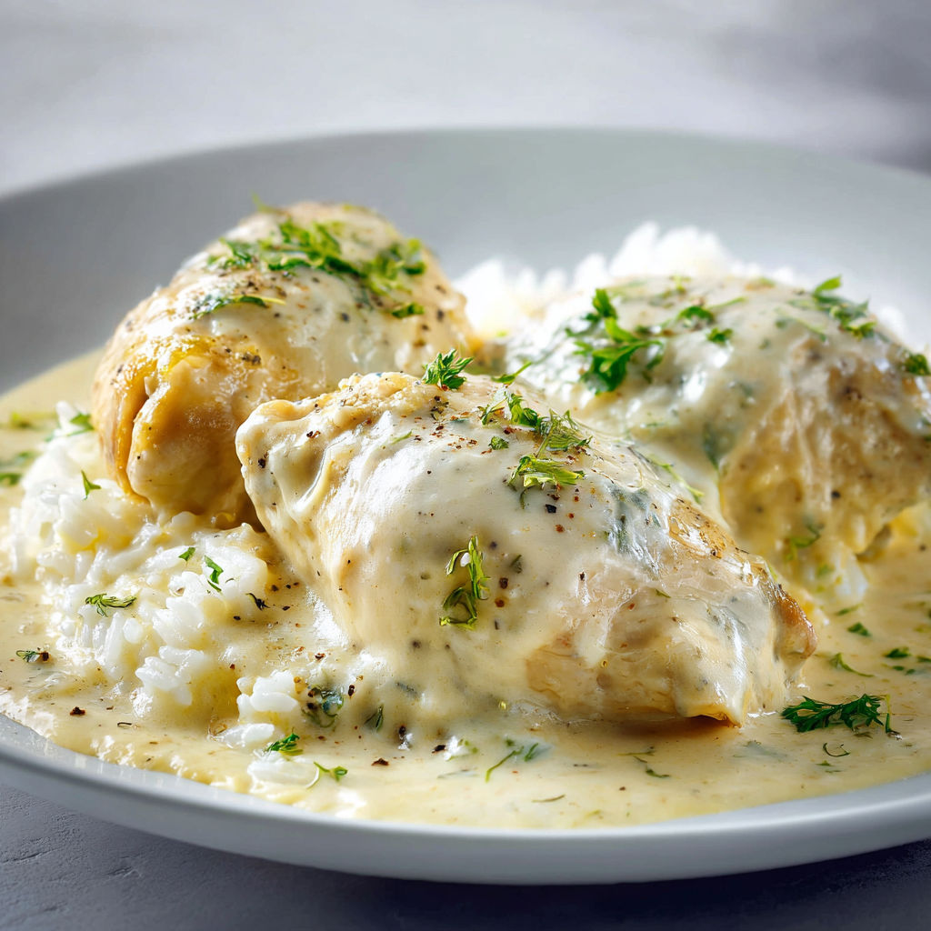 Poule au Riz façon Bistro, Sauce toute douce et Saveurs anciennes.