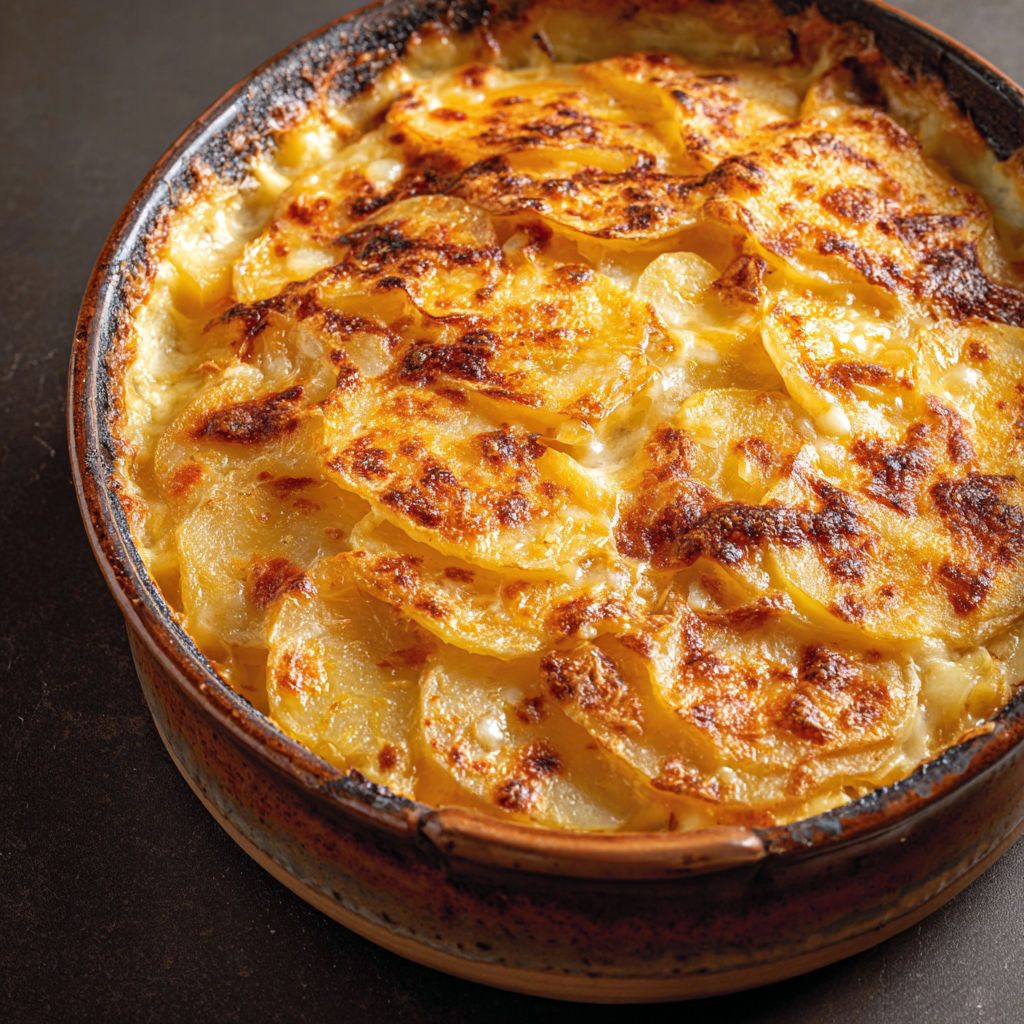 Gratin savoyard ultra fondant à la tomme de Savoie.