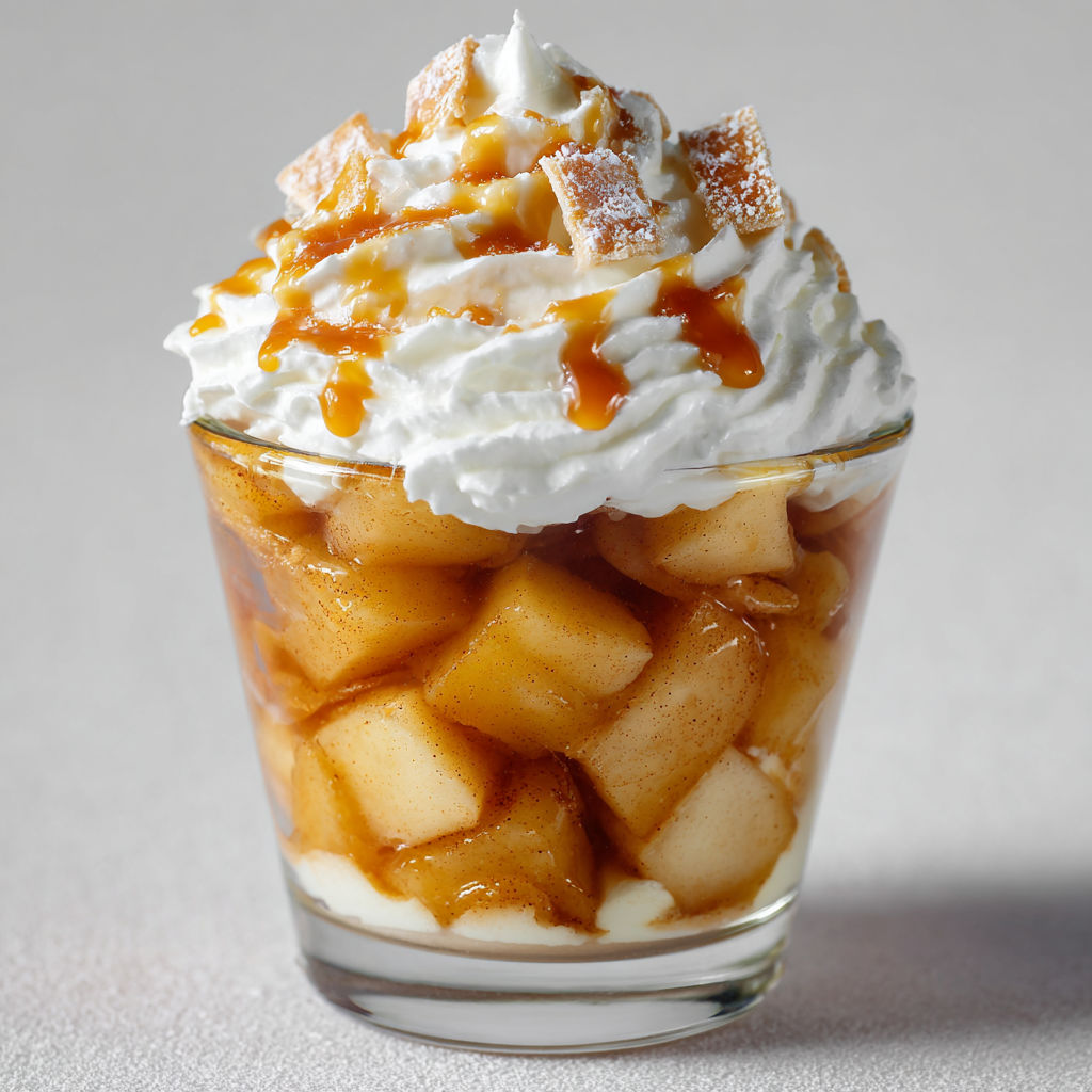 Verrines pommes caramel chantilly : dessert chic et ultra gourmand.