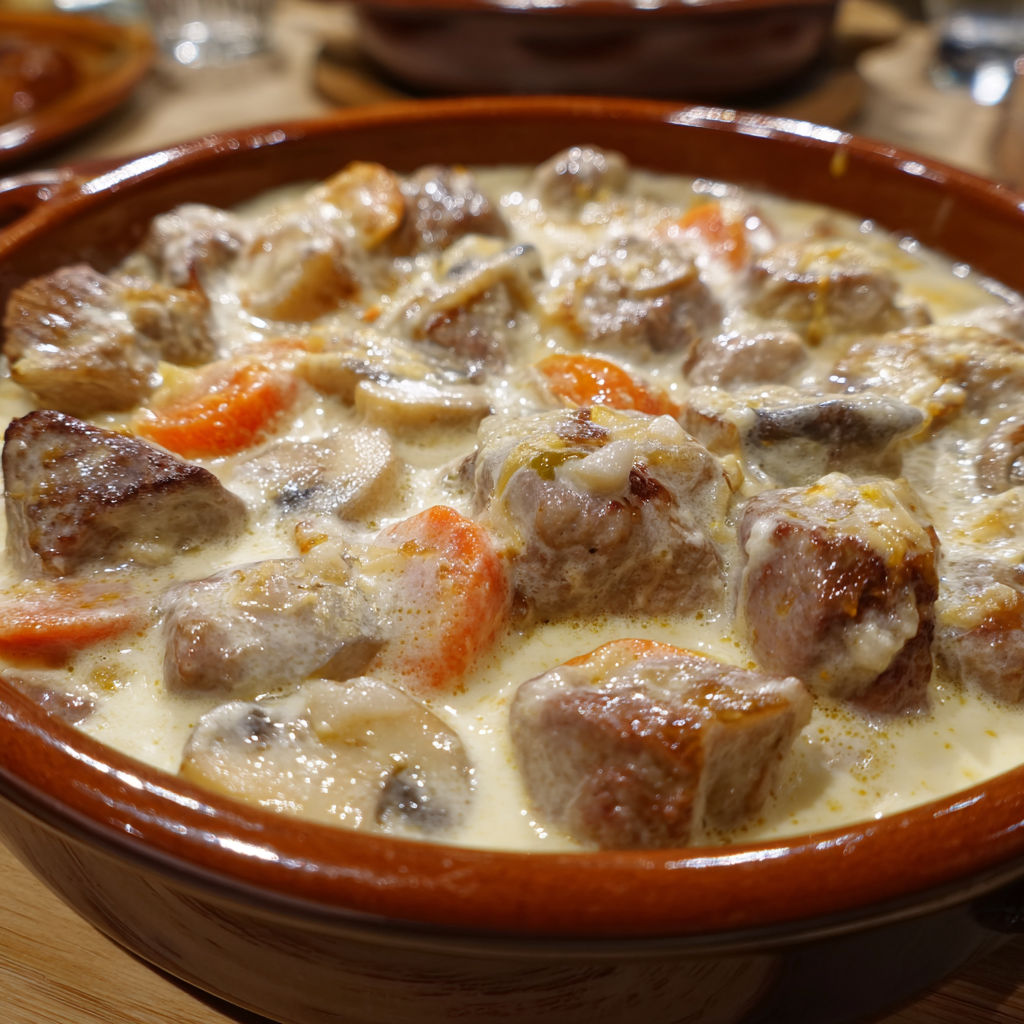 Version sans gluten de la blanquette de veau qui impressionne tout le monde.