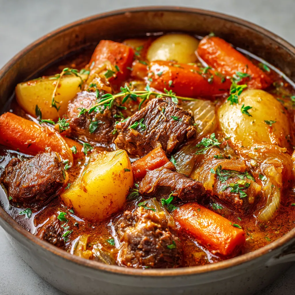 Ragoût de Chevreau Express au Cookeo, Pommes de Terre, Carottes et Navets Gourmands.