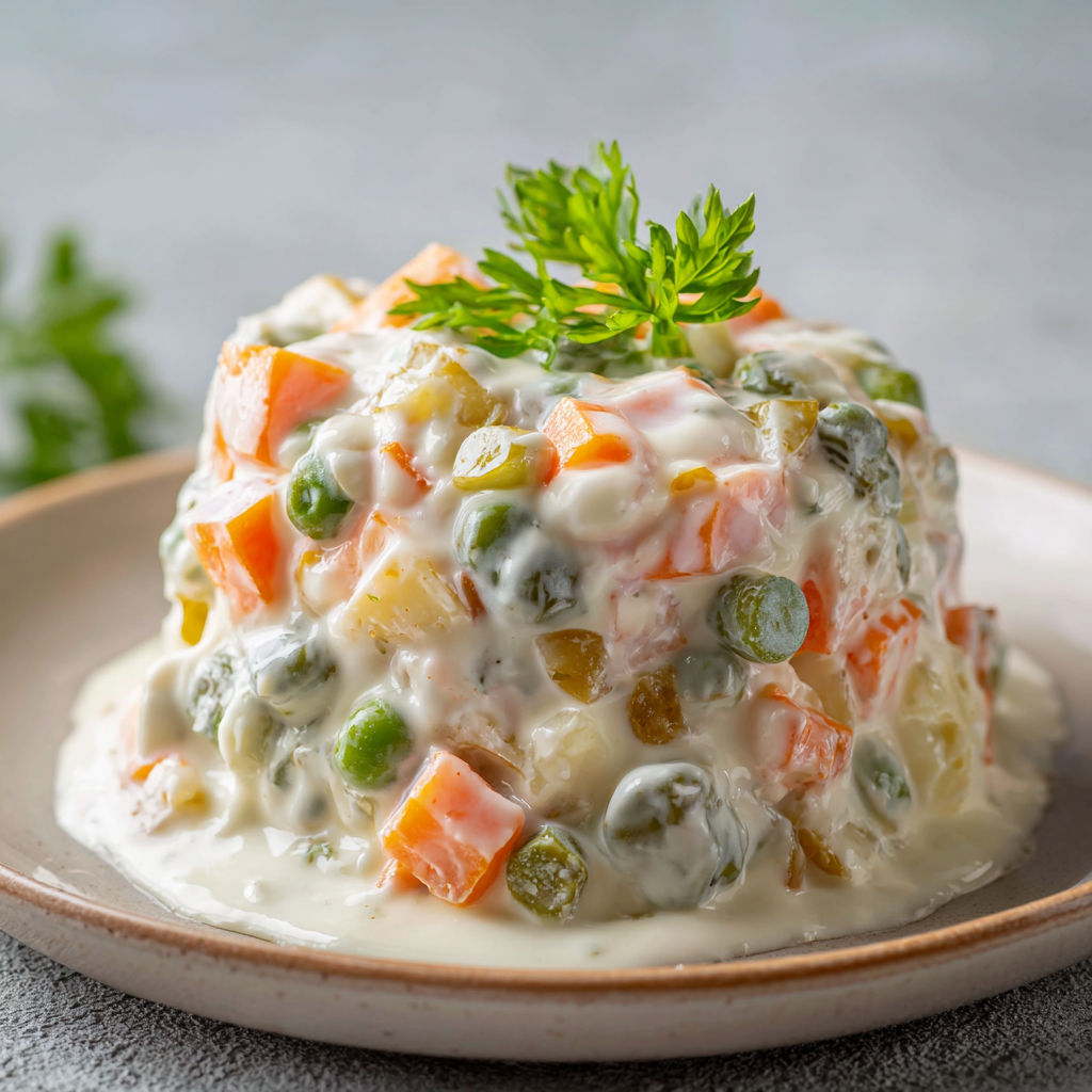Un plat de légumes revisité par Philippe Etchebest, joliment présenté.