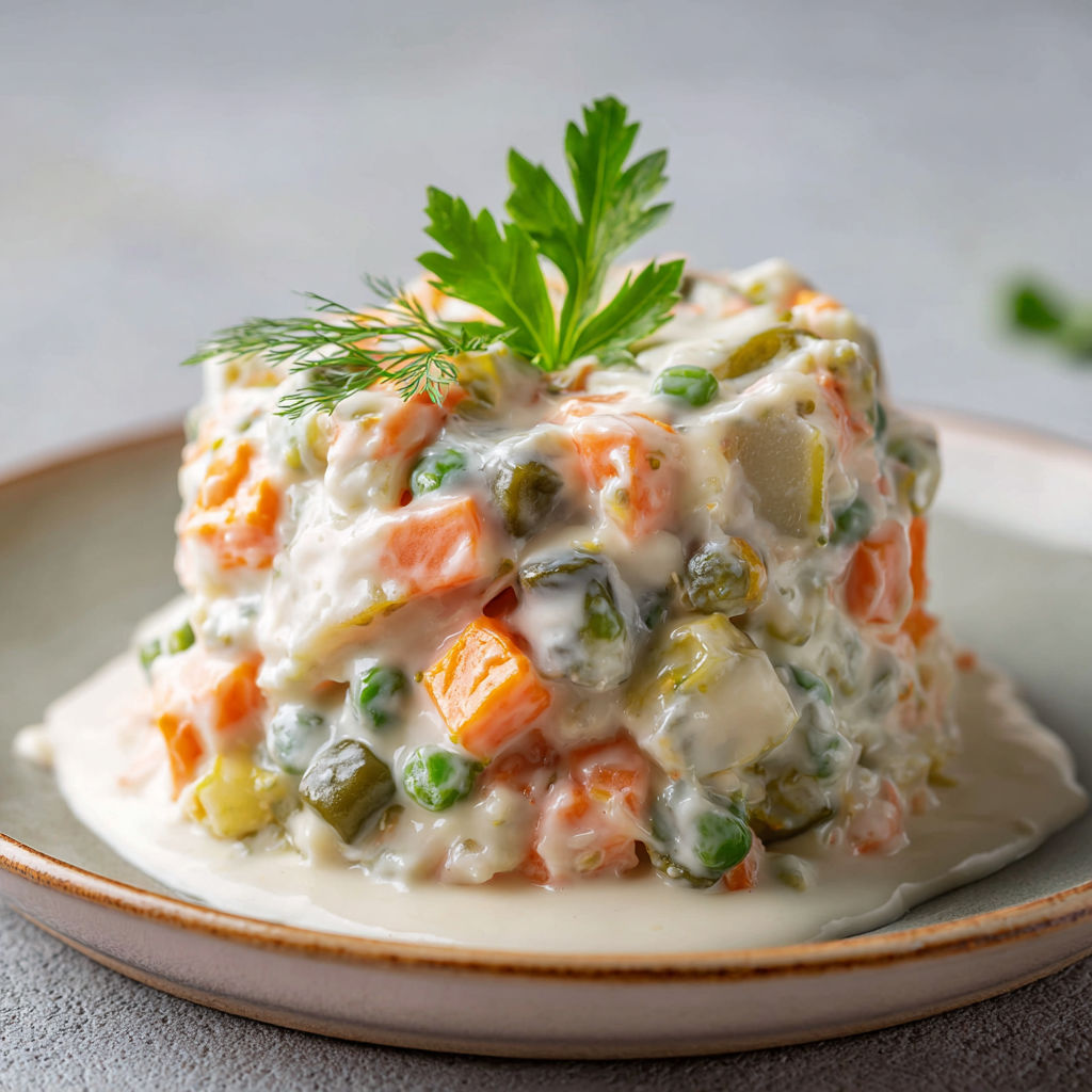 Macédoine Maison et sa Mayo Onctueuse.