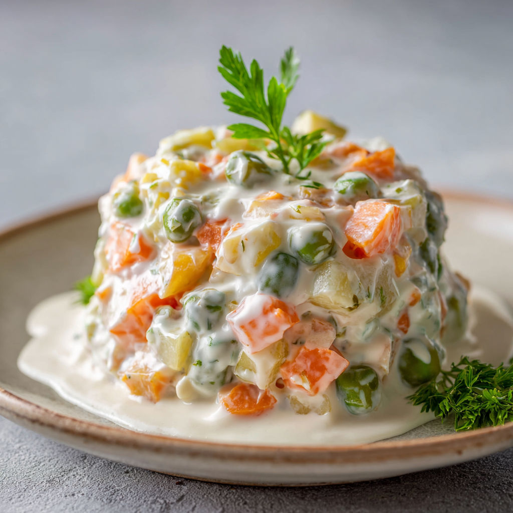 Salade de Légumes Façon Bistro aux Herbes Fraîches.