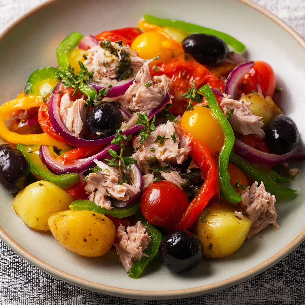 Niçoise colorée façon Etchebest.