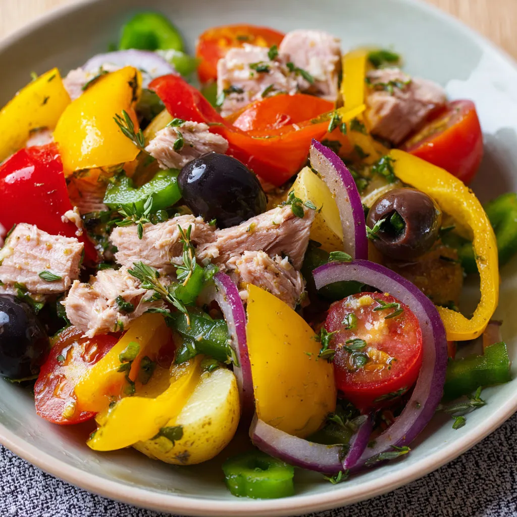 Poivrons rôtis et tapenade gourmande : niçoise élégante.