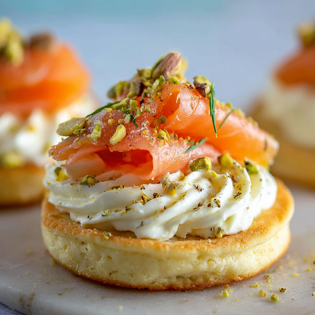 Bouchées saumon et fromage frais, croquant et fraîcheur à chaque bouchée.